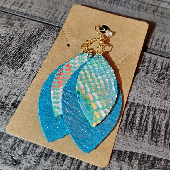 leather earrings (1) - Picture 1 of 1